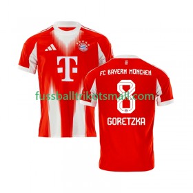 Fußballtrikots Bayern München Leon Goretzka 8 2025-2026 Kurzarm Heimtrikotsatz kaufen